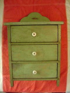antique three drawer childrens chest of drawers 