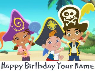 jake and the neverland pirates cake topper in Home & Garden