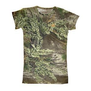 Realtree Girl Camo Max 1 ~ Cotton Fitted Tee ~ Juniors Hunting T Shirt 