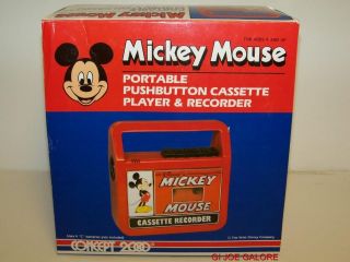 MICKEY MOUSE CASSETTE PLAYER & RECORDER(CONCE​PT2000 MIB