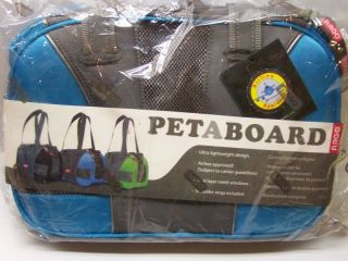 argo petaboard pet carrier airline approved blue xs new from