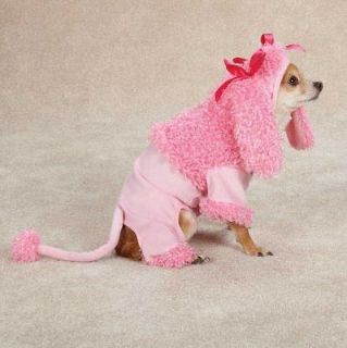 Zack & Zoey Pink Poodle Dog Halloween Costume XS XL Pet costumes