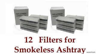   Filters for Smokeless Ashtray Twelve New Bulk Wholesale Lot