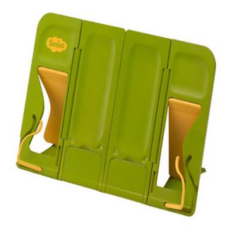 new portable bookstand,folding bookholder,bookrest,lectern,ipad   lime 