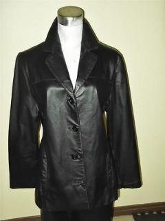 women s marie claire leather jacket size 8