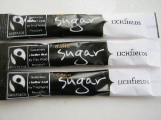 50 fairtrade white cane sugar 3g sticks catering b b s  2 