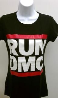 run dmc black womens t shirt sm xl black tshirt