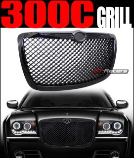 BLK LUXURY MESH FRONT HOOD BUMPER GRILL GRILLE ABS 2004 2010 CHRYSLER 