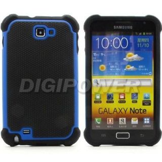 BLUE HEAVY DUTY PROTECTION CASE COVER SKIN FOR SAMSUNG GALAXY NOTE 