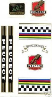 Peugeot Px10 decals. Full set inc French 531 set. The best.