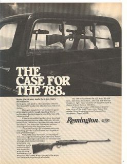 REMINGTON MODEL 788 RIFLE AD ORIGINAL 1979 MAGAZINE AD PICK MUP 