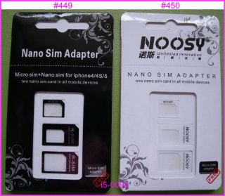 wholesale Nano sim adapter for iPhone 5 4s 10/lot