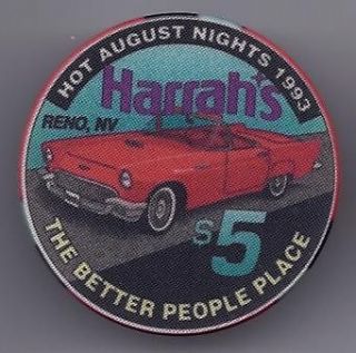 Chip HARRAHS Casino   Reno, Nevada   HOT AUGUST NIGHTS   1993
