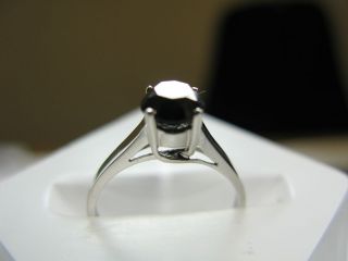 clearance 0 30ct black diamond solitaire engagement ring sterling 