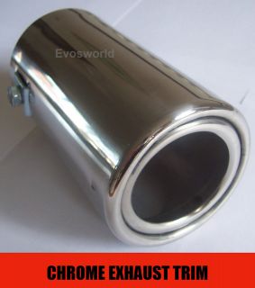 DUAL TWIN EXHAUST PIPES MUFFLER TRIM PIPE TAIL TIP VAUXHALL CORSA 