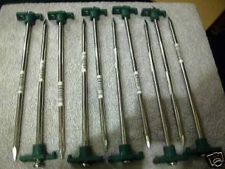 10 tent canopy 10 stakes pegs nails steel new time