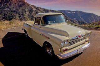   1958 Chevy Task Force Step Side Long Bed Resto Mod Custom Awesome