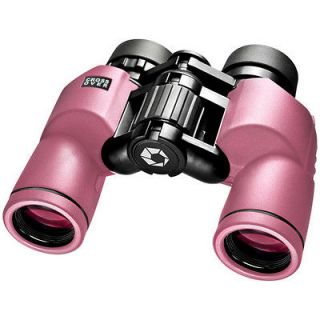 Barska 8x30 WP Pink Crossover Binocular in Rubber Armor w/ Case 