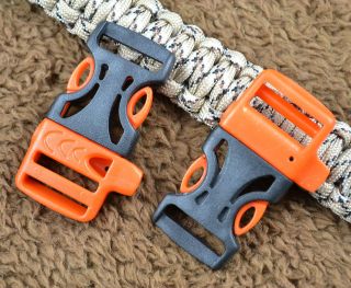 Emergency Side Release Whistle Buckles For Paracord Bracelet 