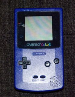 Nintendo Game Boy Color Grape bundle w/6 games and travel case