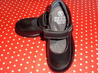 BNWB BLACK LEATHER GIRLS SCHOOL SHOES FROM PABLOSKY RRP £44.00