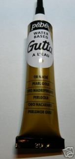 new tube of pebeo gold gutta outliner 4 silk painting