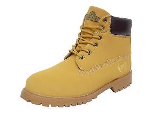 Phat Farm DOUG Youth Boys Wheat Brown Hiking Oil Resistant Ankle Boot