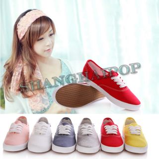   shoes Pumps Ladies Trainers Plimsolls Plimsoles Lace Up Sneakers