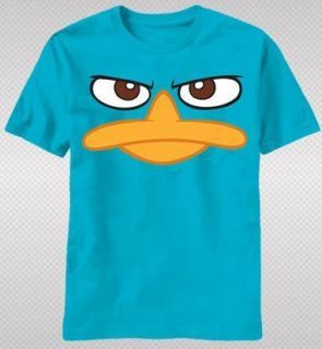 NEW Phineas And Ferb Agent P Platypus Angry Face TV Show Adult T shirt 