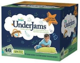 Pampers Under Jams for Boys S/M Ultra Absorbent 38 65 lbs 46 ct. Size 