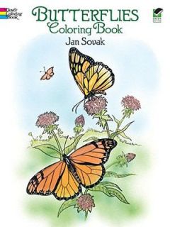 Butterflies Coloring Book by Jan Sovak 1992, Paperback