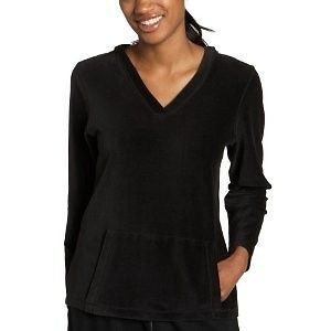 hue women s hooded bed jacket top black nwt more