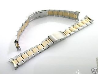 oyster band for rolex datejust 16013 16233 gold ss 20mm