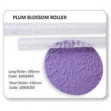   Textured plum blossom Rolling Pin 395 x 20mm cake decorating Craft