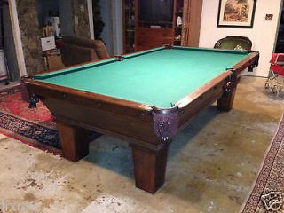 Antique/Vintage Oliver Briggs Pool Table Restored circa 1890s
