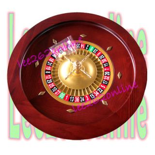 18 inch deluxe wooden roulette wheel  298
