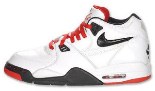 Nike Air Flight 89 White Black Red Pippen 2012 Men uptempo Jordan CB 