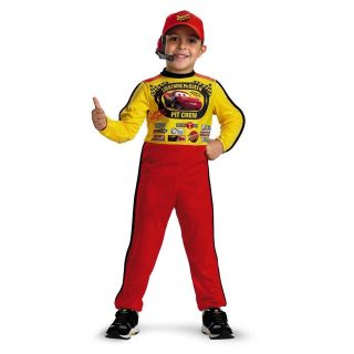   Lightning McQueen Pit Crew Child Costume Size 3T 4T Disguise 6393M