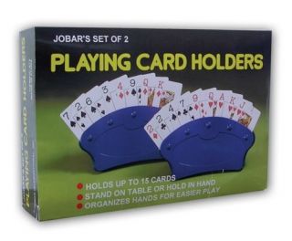 set of 2 playing card holders hands free cards time