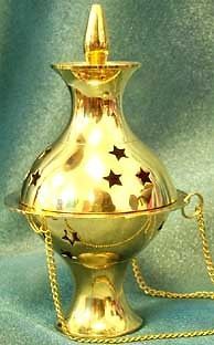 brass hanging or standing ritual censer burner wicca one day