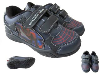 Spiderman Trainers Velcro Running Shoes / Pumps New Boys Sizes UK8 