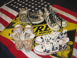 VINTAGE CONVERSE ALL STAR ANIMAL PRINT MADE IN USA COLLECTORS ITEMS 