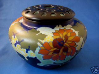   Vase complete with Flower Frog Cover   Made for Ryrie Birks Ltd