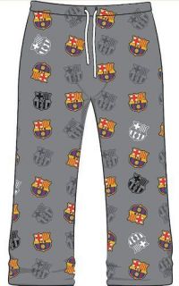 Men’s Barcelona FC Football Club 100% Cotton Pyjama Bottoms Lounge 