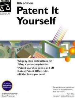 Patent It Yourself by David Pressman 2001, Paperback