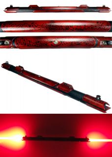 led custom lightsaber staff double ended saber 