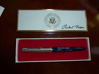 richard m nixon vintage presidential wh pen in box sig
