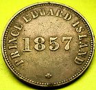 RARE 1857 Prince Edward Island SELF GOVERNMENT & FREE TRADE Token 