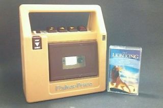   TAPE★Vintage 1980 FISHER PRICE CASSETTE TAPE PLAYER RECORDER