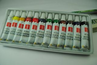PROOPS WATER COLOUR PAINTS WATERCOLOUR 12 ml x 12 TUBES BRAND NEW